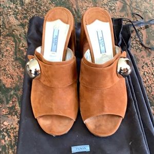 Prada Suede Slides 39 1/2